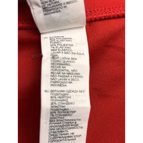 Forever 21 Plus Swim Bottom Women Plus size 3X Red Stretch Ruched sides - Picture 5 of 6